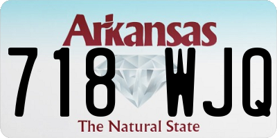 AR license plate 718WJQ
