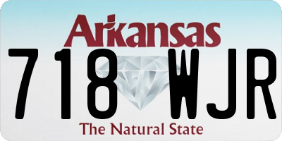 AR license plate 718WJR