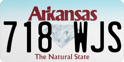 AR license plate 718WJS