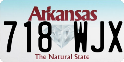 AR license plate 718WJX
