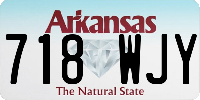 AR license plate 718WJY