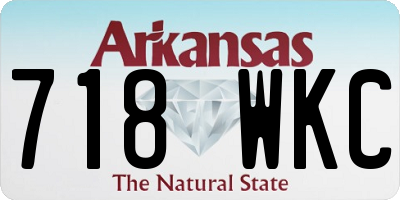 AR license plate 718WKC