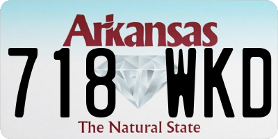AR license plate 718WKD