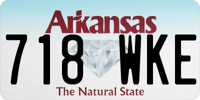 AR license plate 718WKE