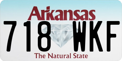 AR license plate 718WKF