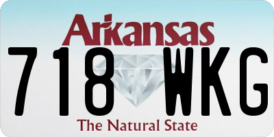 AR license plate 718WKG