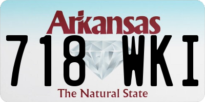 AR license plate 718WKI