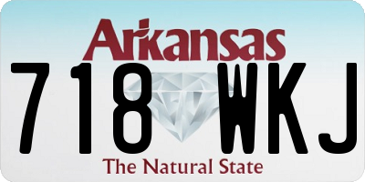 AR license plate 718WKJ