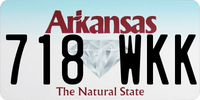 AR license plate 718WKK