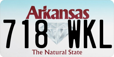 AR license plate 718WKL