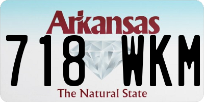 AR license plate 718WKM