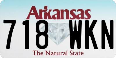 AR license plate 718WKN