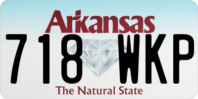 AR license plate 718WKP