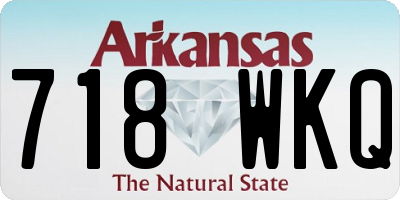 AR license plate 718WKQ