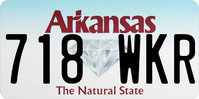 AR license plate 718WKR