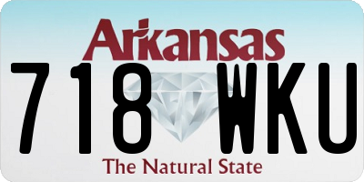 AR license plate 718WKU