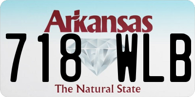 AR license plate 718WLB