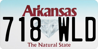 AR license plate 718WLD