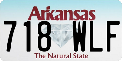 AR license plate 718WLF