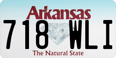 AR license plate 718WLI