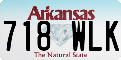 AR license plate 718WLK