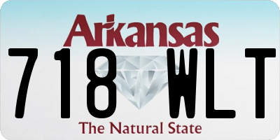AR license plate 718WLT