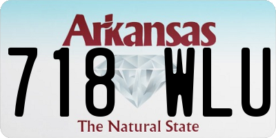 AR license plate 718WLU
