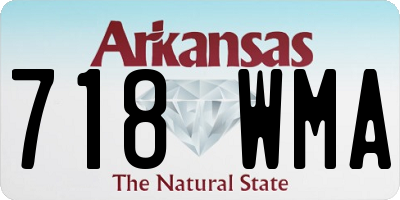 AR license plate 718WMA