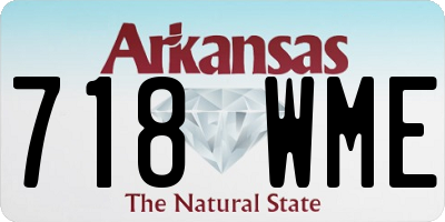 AR license plate 718WME