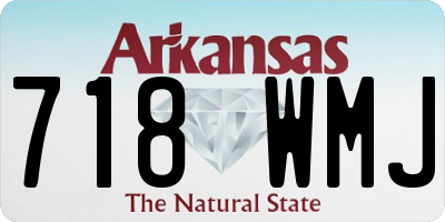 AR license plate 718WMJ