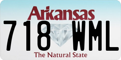 AR license plate 718WML