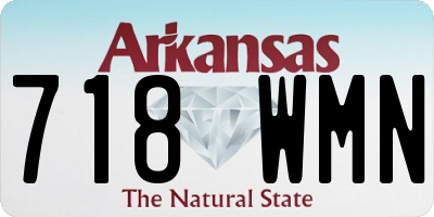 AR license plate 718WMN