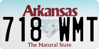 AR license plate 718WMT