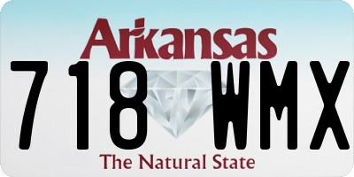 AR license plate 718WMX