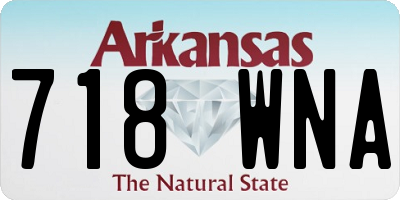 AR license plate 718WNA