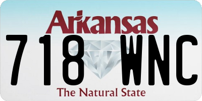AR license plate 718WNC