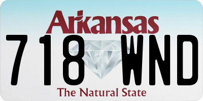 AR license plate 718WND