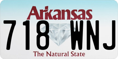 AR license plate 718WNJ