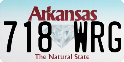 AR license plate 718WRG