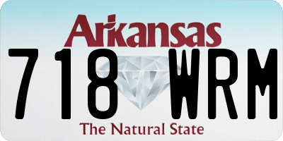 AR license plate 718WRM
