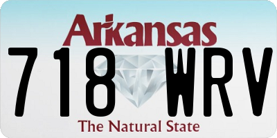 AR license plate 718WRV