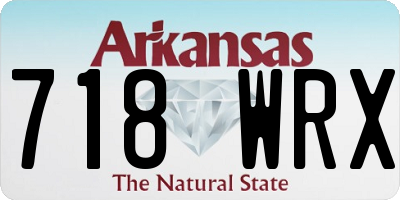 AR license plate 718WRX