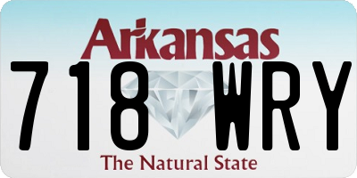 AR license plate 718WRY