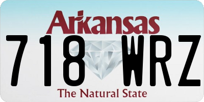 AR license plate 718WRZ