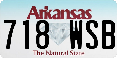 AR license plate 718WSB