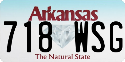 AR license plate 718WSG
