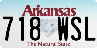 AR license plate 718WSL