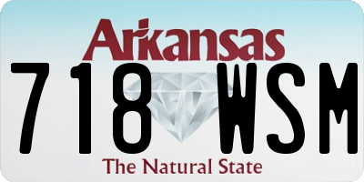 AR license plate 718WSM