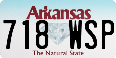 AR license plate 718WSP