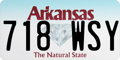 AR license plate 718WSY